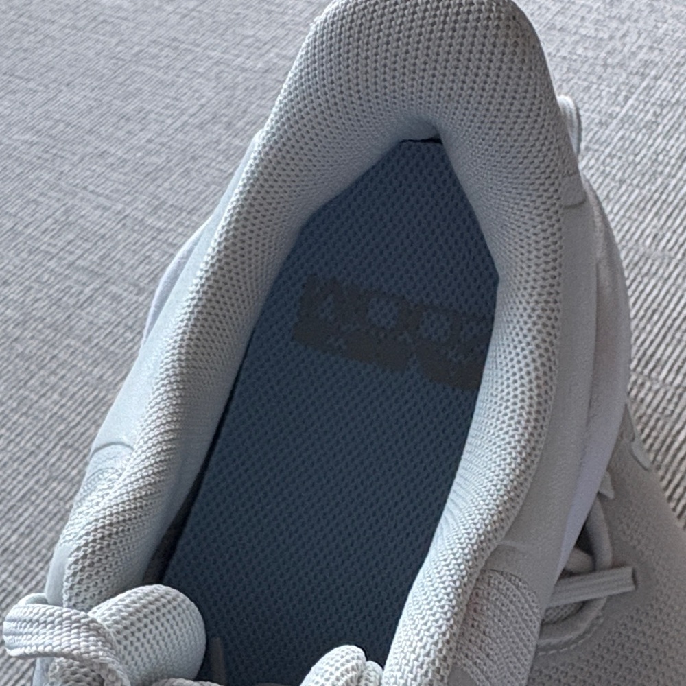Nike Light Gray and Soft Blue Air Zoom Bella 7 Athletic Shoes - Picture 8 of 10